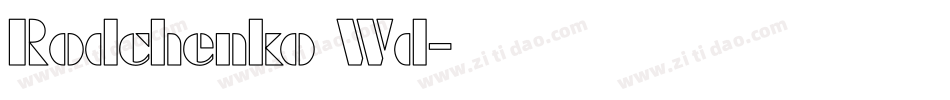 Rodchenko Wd字体转换